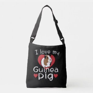I Love My Guinea Pig Cute Guinea Pig Lovers Crossbody Bag