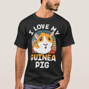 I Love My Guinea Pig Lover Pet Animal Cute Premium T-Shirt