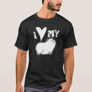 I Love My Guinea Pig Pet Animal  Cute T-Shirt