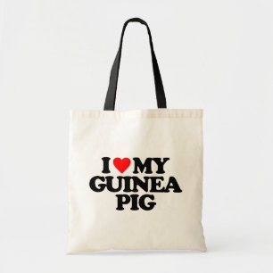 I LOVE MY GUINEA PIG TOTE BAG