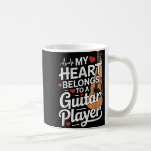 I Love My Guitar Player Husband Wife Funny Coffee Mug