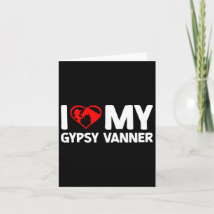 I Love My Gypsy Vanner Horse Horseback Riding Card