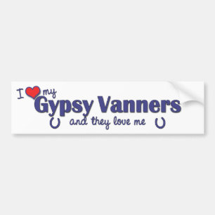 I Love My Gypsy Vanners (Multiple Horses) Bumper Sticker