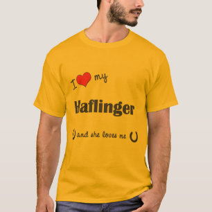 I Love My Haflinger (Female Horse) T-Shirt