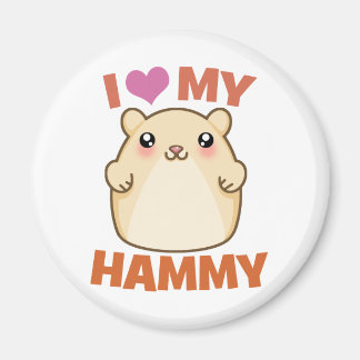 I Love My Hammy Magnet
