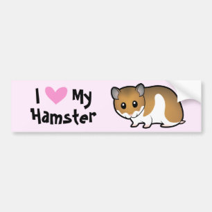 I Love My Hamster (syrian) Bumper Sticker