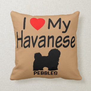 I Love My Havanese Dog Cushion