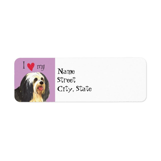 I Love my Havanese Return Address Label (Front)