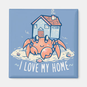 I Love my Home Magnet