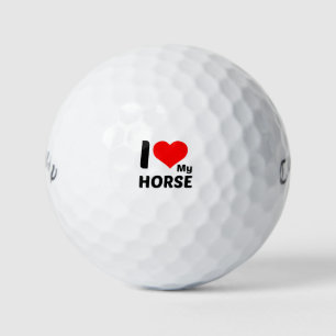 I love my horse golf balls