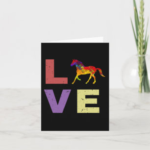 I Love My Horse Horseback Riding Equestrian Gift Card