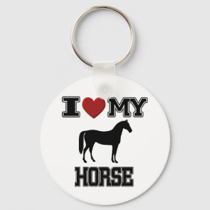 I LOVE MY HORSE KEYCHAIN