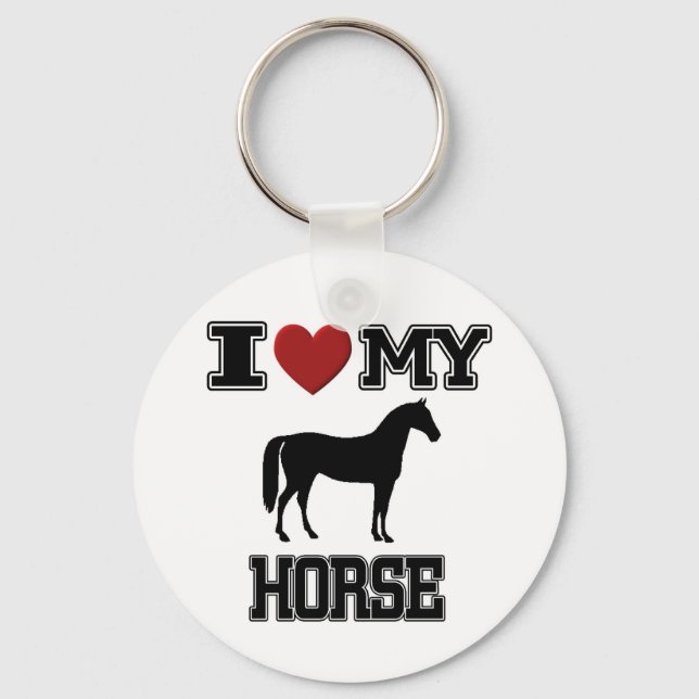 I LOVE MY HORSE KEYCHAIN (Front)