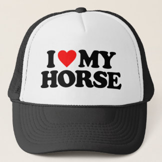 I LOVE MY HORSE TRUCKER HAT