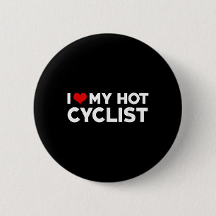 I Love My Hot Badminton Player Husband Wife Boyfri 6 Cm Round Badge