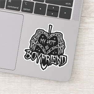 I Love My Hot Boyfriend Halloween Skeleton Funny