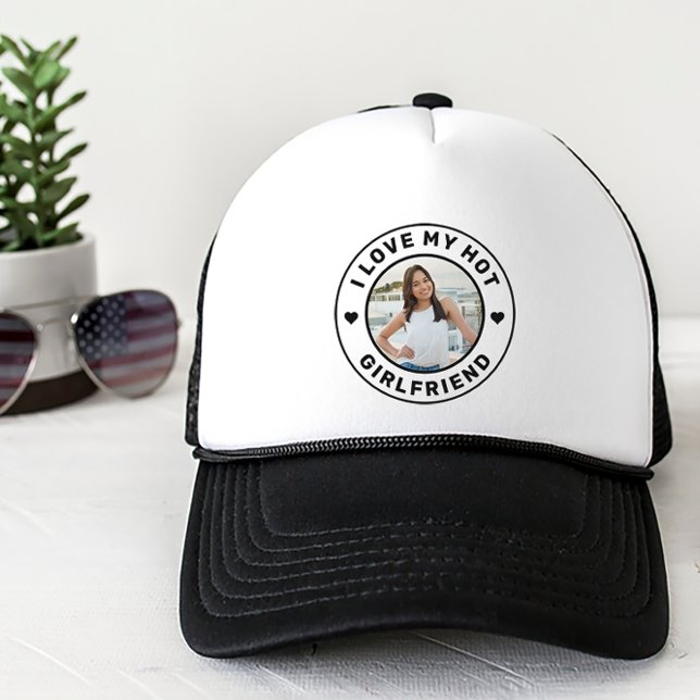 I Love My Hot Girlfriend Personalised Trucker Hat (Creator Uploaded)