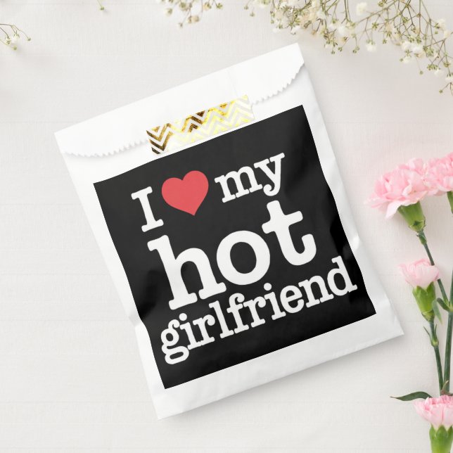 I Love My Hot Girlfriend Valentine's Day Gf Gift  Favour Bag (Sealed)