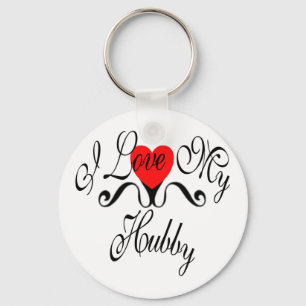 I Love My Hubby Key Ring