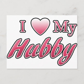 I Love My Hubby Postcard
