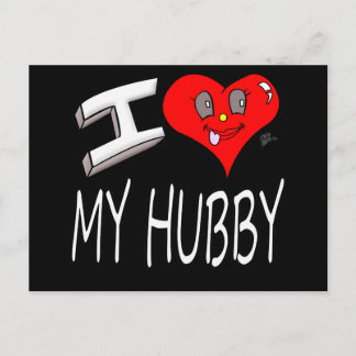 I Love My Hubby Postcard