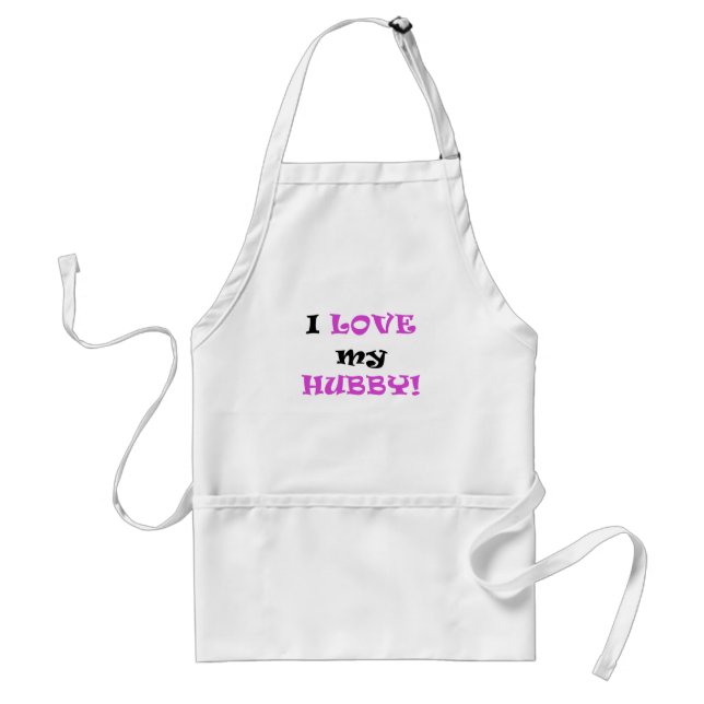 I Love my Hubby Standard Apron (Front)