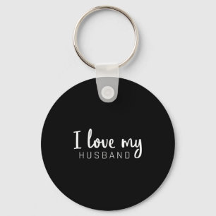 I love my husband anniversary matching couple outf key ring
