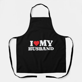 I Love My Husband Apron