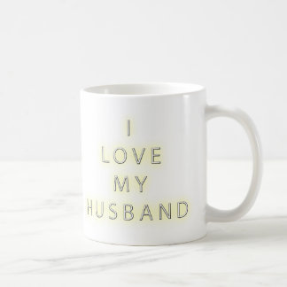 I Love My Husband (Black) Coffee Mug