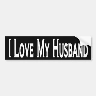 I Love My Husband  Bumper Sticker