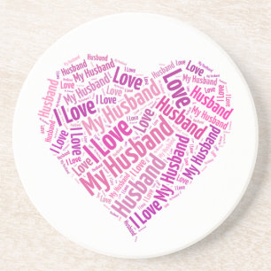 I Love My Husband Coaster