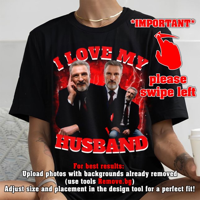 i love my husband custom valentine's day gift T-Shirt (Creator Uploaded)