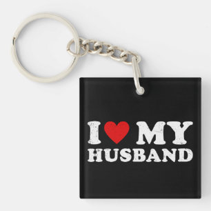 I Love My Husband Key Ring