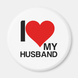 I LOVE MY HUSBAND MAGNET