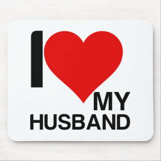 I LOVE MY HUSBAND MOUSE PAD