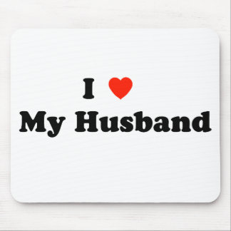 I Love My Husband Mouse Pad