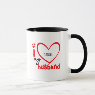I Love My Husband Photo Gift Classic Mug, 11 oz Co Mug