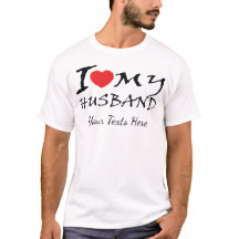 I Love My Husband text with red heart symbol for r