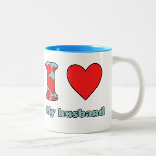 I love my husband Two-Tone coffee mug