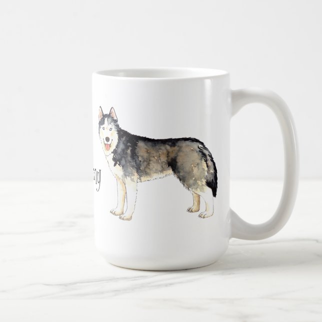 I Love my Husky Coffee Mug (Right)