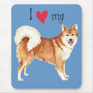 I Love my Icelandic Sheepdog Mouse Pad