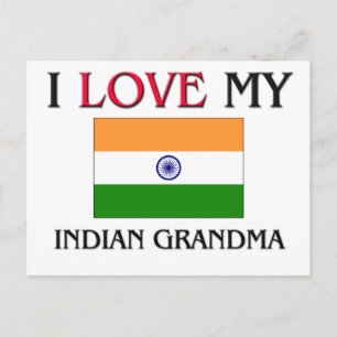 I Love My Indian Grandma Postcard