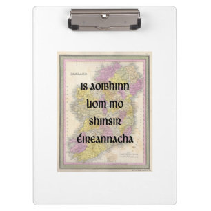 I Love My Irish Ancestors Custom Coasters Clipboard