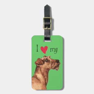 I Love my Irish Terrier Luggage Tag