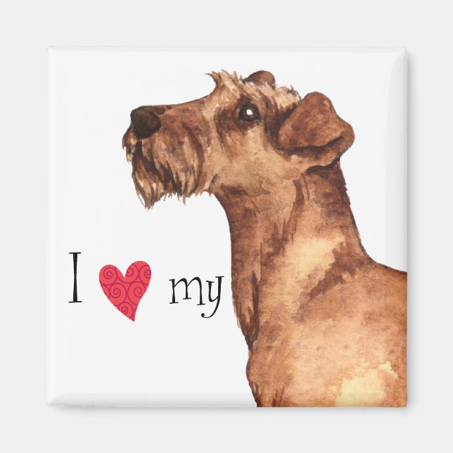 I Love my Irish Terrier Magnet (Front)