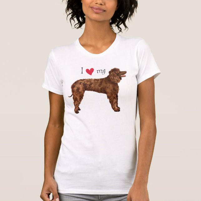I Love my Irish Water Spaniel T-Shirt (Front)