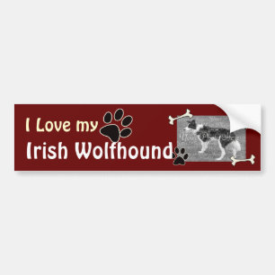 I love my Irish Wolfhound Bumper Sticker
