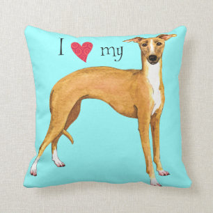 I Love my Italian Greyhound Cushion