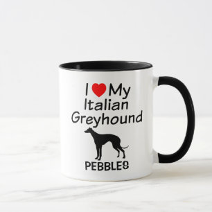 I Love My Italian Greyhound Dog Mug