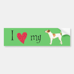 I Love my Jack Russell Terrier Bumper Sticker